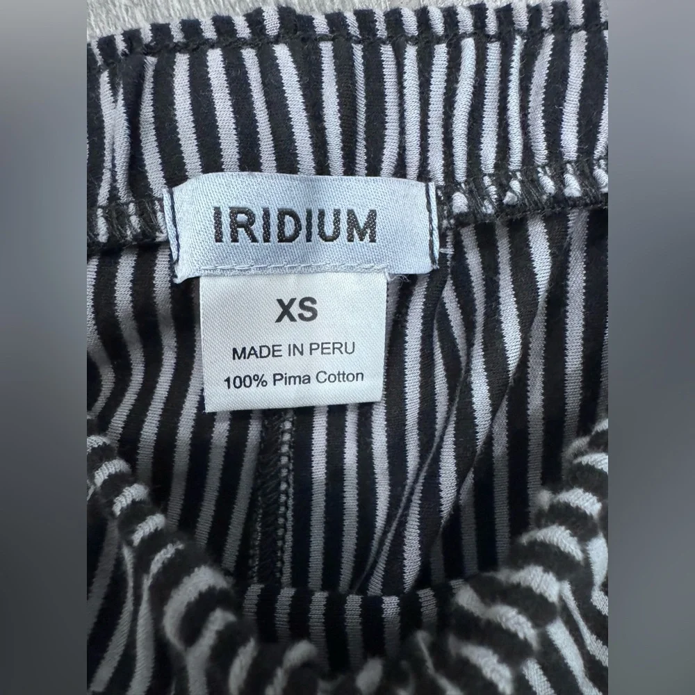 Iridium Joey Sweat‎ Pant With Cuff Striped Womens XS Pima Cotton